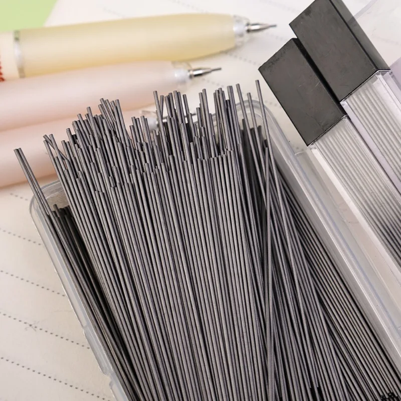 2000-1000Pcs 2B 연필 리드 리필 0.5/0.7mm 기계식 연필 교체 리드 연필 리필 학생 지울 수있는 쓰기 편지지