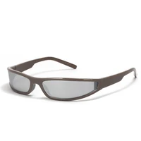 Lunettes de soleil rectangulaires à monture étroite pour femmes, Streetwear Y2k, marque de mode, lunettes de soleil de sport Vintage, 2023 5