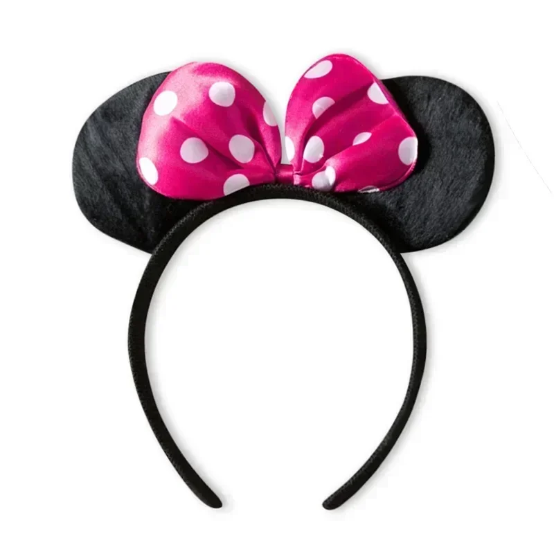 3pcs Minni Ear Headband Sequin Bows Girls Hairband Kids Halloween Carnival Party Cosplay Hair Accessories Princess Hair Headwear 6