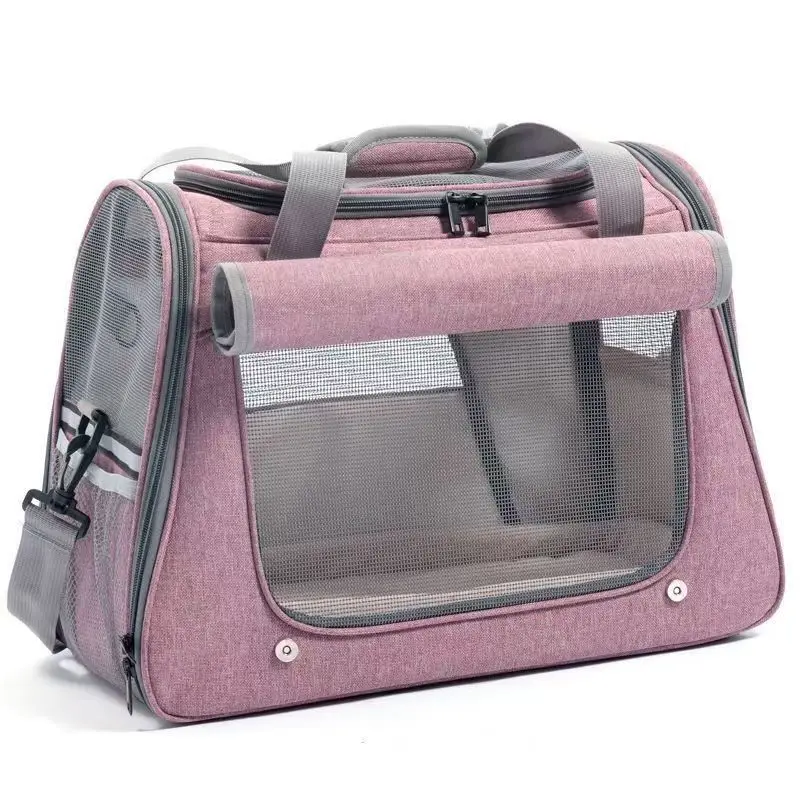 Pet Bag Fashion Pet Car Bag Casual Breathable Mesh Portable Outing Portable Cat Messenger