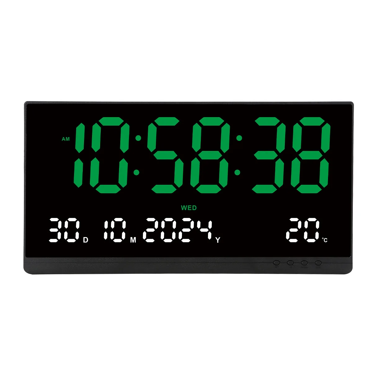 Large Digital Led Wall Clock Time/Date/Week/Temperature Display 12/24H Adjustable Brightness Wall Mounted Calendar Clock wall clock digital wall clock