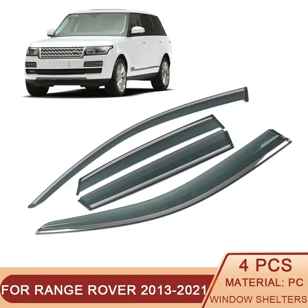 

For Land Rover Range Rover L405 MK3 L322 2002-2021 Car Window Sun Rain Shade Visors Shield Shelter Deflector Cover Frame Sticker