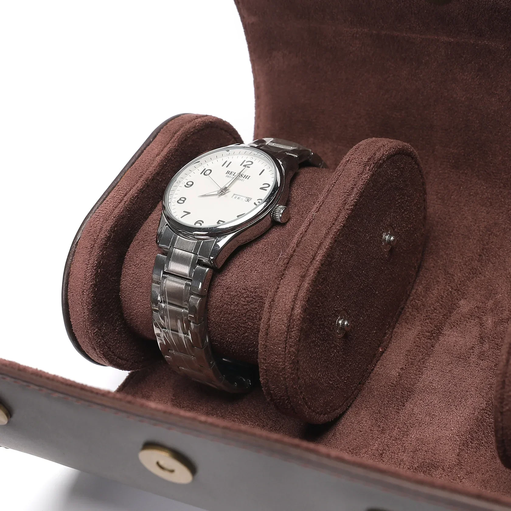 Watch Storage Box 1/2/3 Slots Genuine Leather Personalized Customization