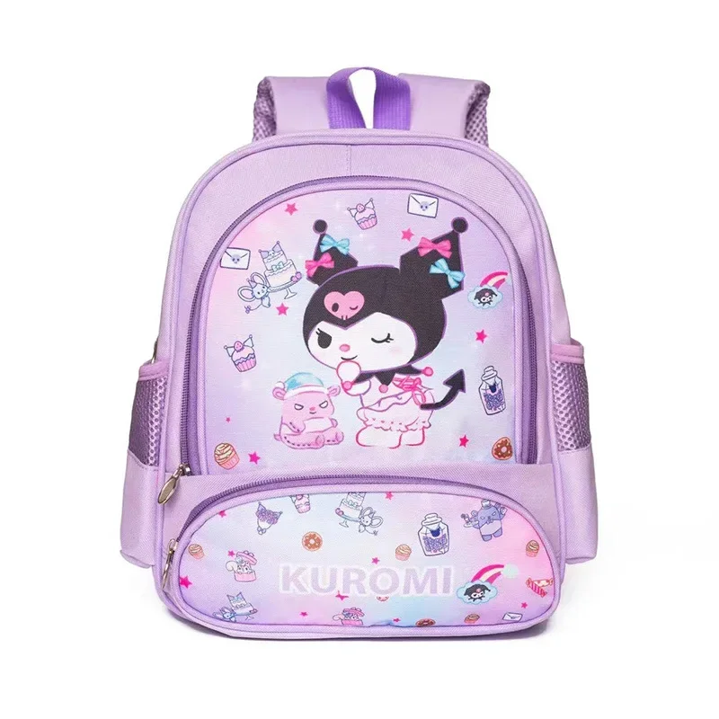 MINISO Sanrio Hello Kitty Kuromi Kawaii Waterproof backpack Cinnamoroll Schoolbag Anime Travel Bag cosplay bag for girl kids