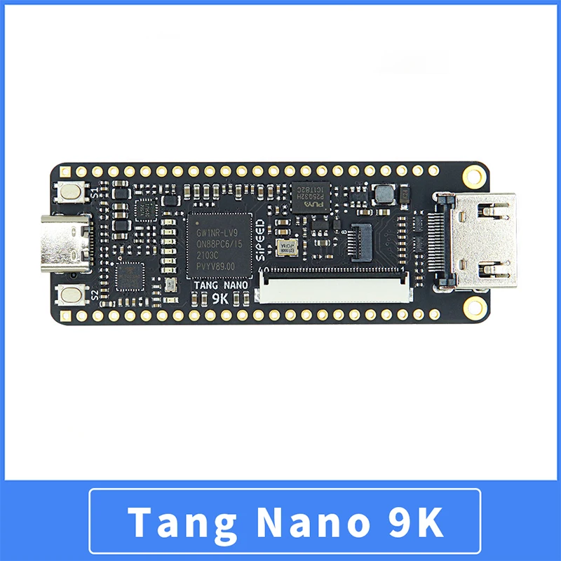 

Sipeed Tang Nano 9K FPGA макетная плата GOWIN GW1NR-9 HDMI-совместимый опционально 1,14/4,3/5/7 дюймов неизолированный экран