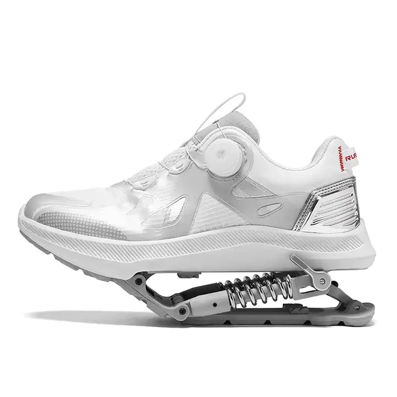 Unisex Mechanical Runing Shoes, Mechanical Sports Shoes with Mesh Fabric and PU Vamp, Jogging Shoes of Steel Wire Shoelace
