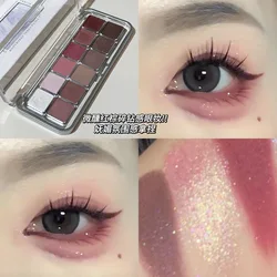 12 - Color Matte & Shimmer Eyeshadow Palette - Vibrant & Long - lasting Shades (12color)