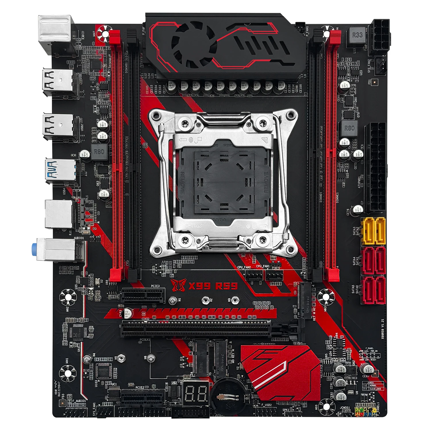 Computer Motherboard Set MACHINIST X99 RS9 Motherboard Combo Support LGA2011-3 Xeon Kit E5 2640 V4 CPU DDR4 16GB 2666MHz Memory NVME M.2 Four Channel