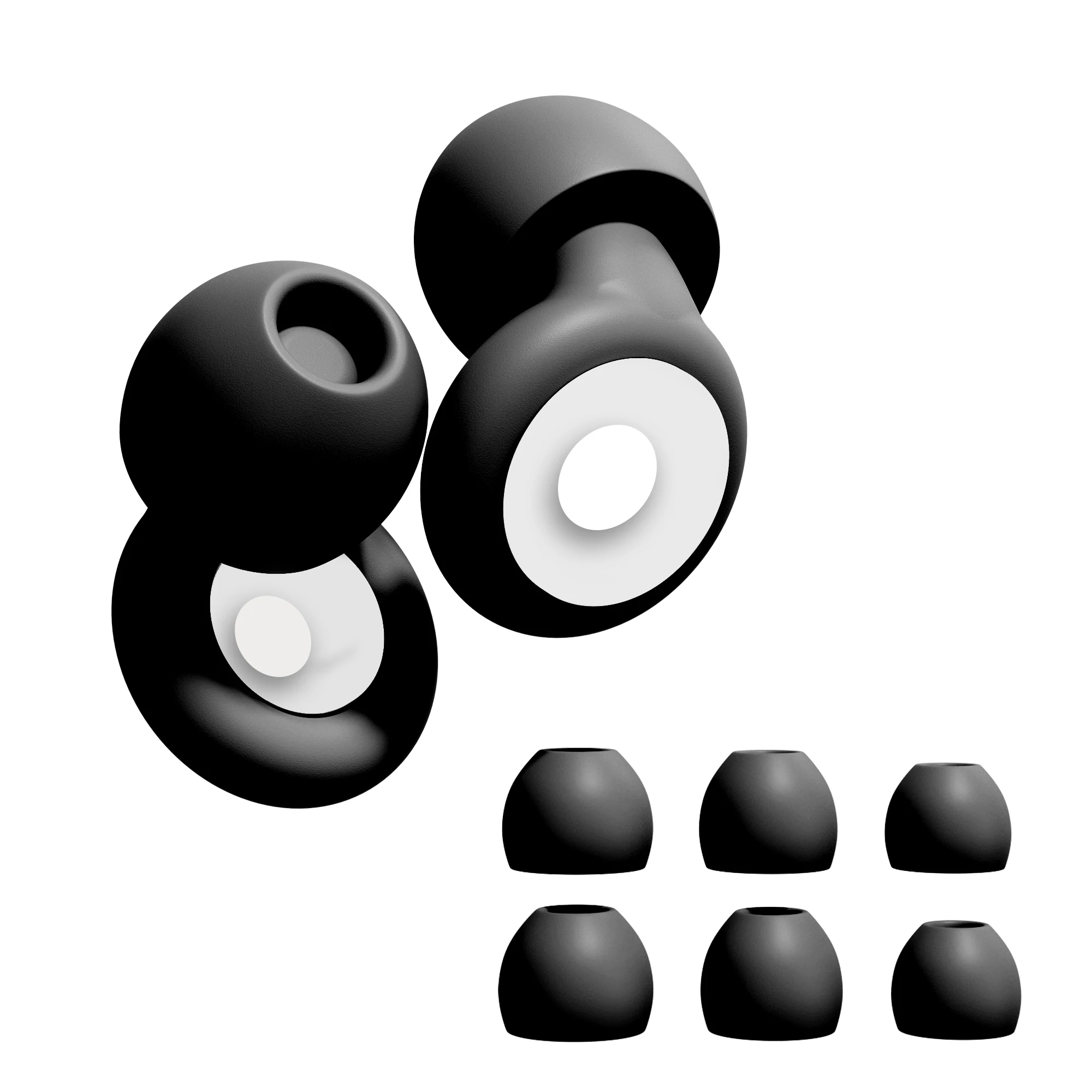 Багаторазові силіконові беруші - шумозаглушення, високоякісний захист органів слуху для сну, плавання, подорожей і концертів