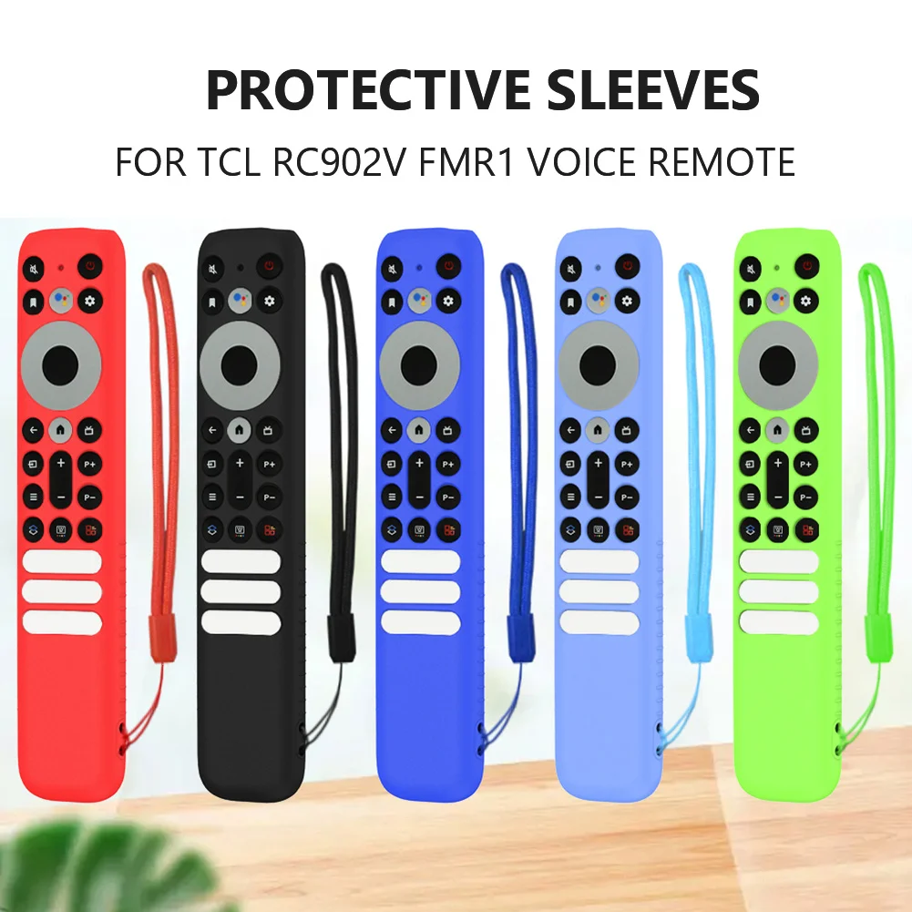 Description Picture 2 of itemSilicone Remote Protective Case Cover Replacement Controller Sleeve With Lanyards For TCL RC902V FMR1 TV Remote Control