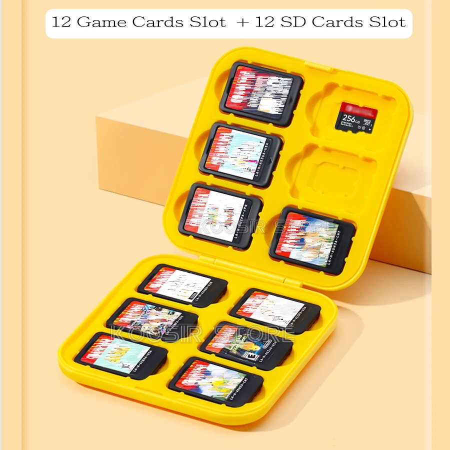 Caixa de armazenamento titular do cartão de jogo gato, 24 slots de jogo e  24 slots para cartão Micro SD, adequado para Lite/OLED/ns switches -  AliExpress