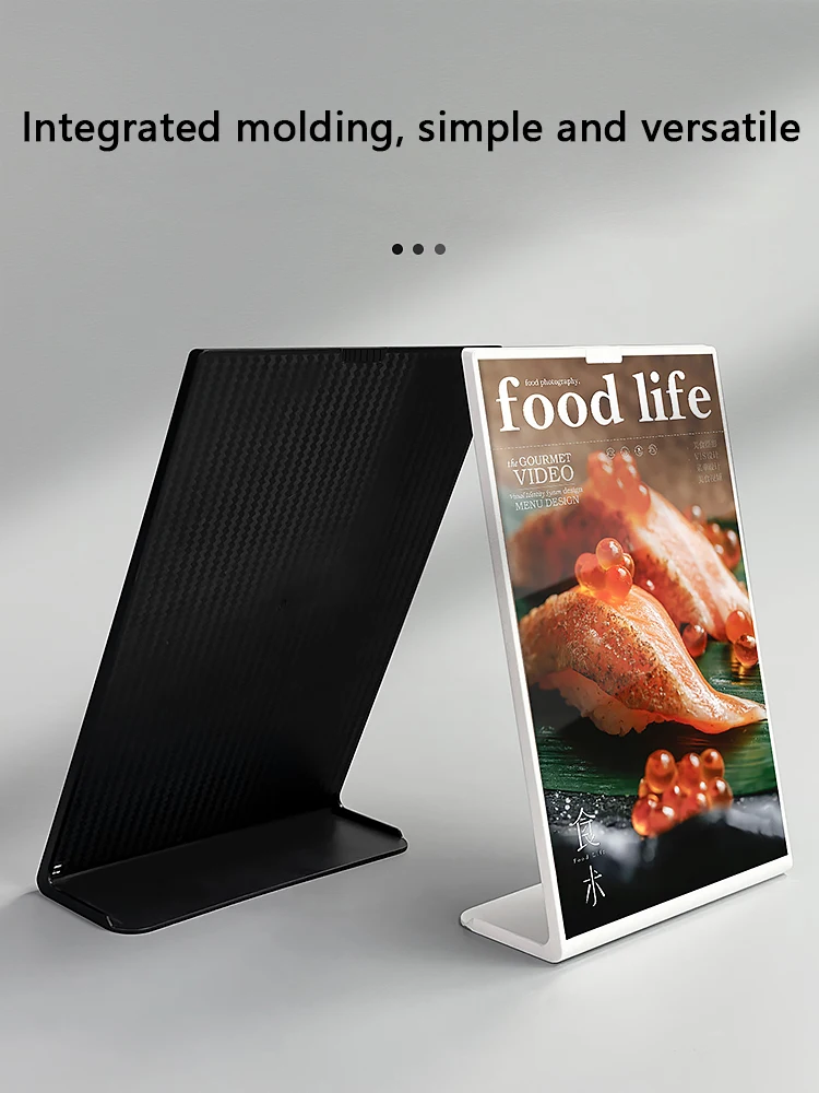 A5 acrylic table top sign holder stand photo frames tabletop standing menu holders plastic picture poster art display frame