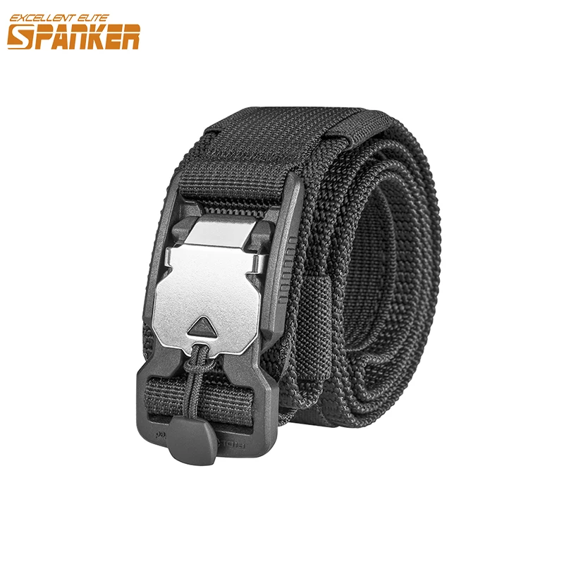 

EXCELLENT ELITE SPANKER Men's Belt Tactical Belts Quick Release Magnetic Buckle Belt Nylon Webbing Canvas Waist Belts Adjustable