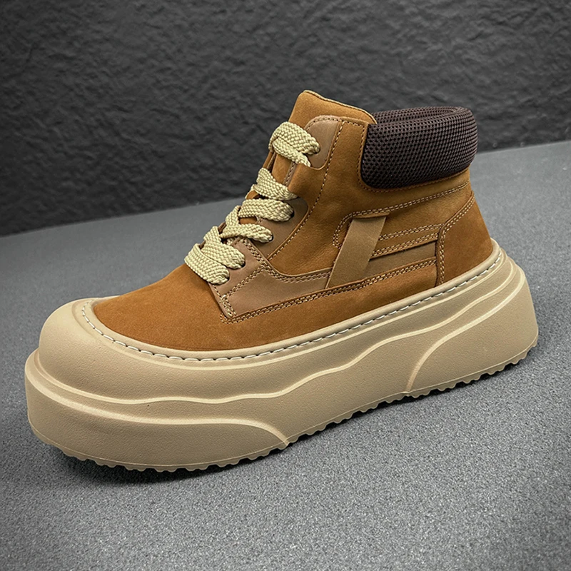 Winter Nieuwe Man Schoenen Klassieke Mannen Retro Enkellaarsjes Mode Waterdicht No-slip Hoge top Casual Schoen Werk & Veiligheid Laarzen Botas Hombre