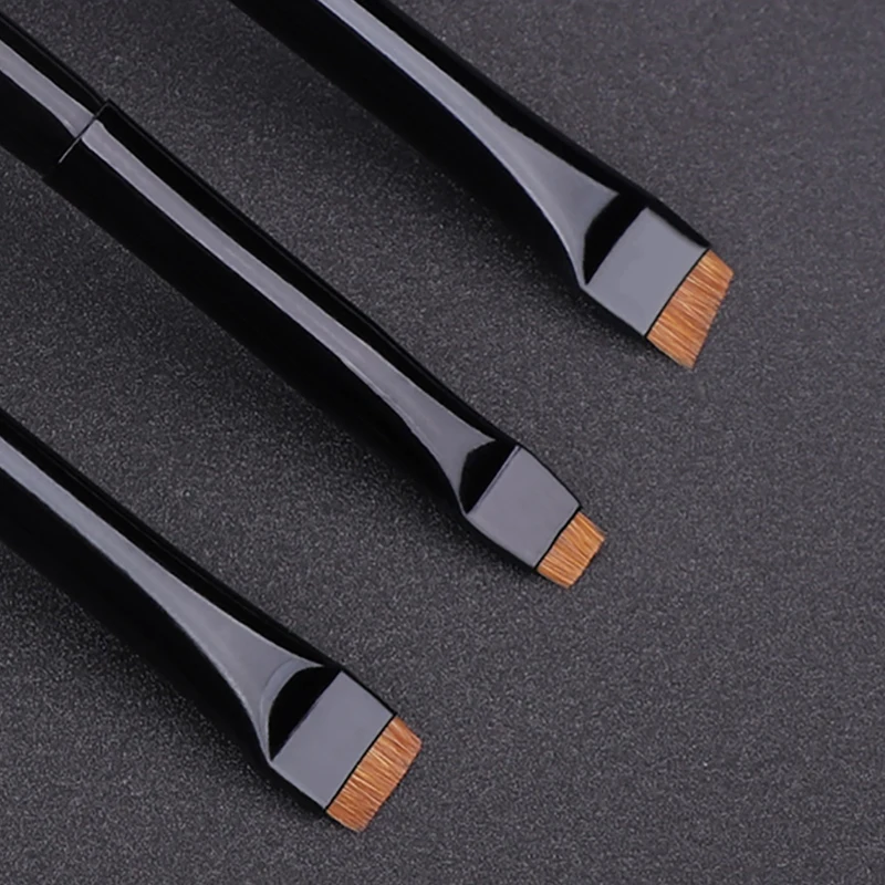 3pcs Super Thin Flat Make Up Brush Eye Brow Liner Weasel Hair Eyeliner