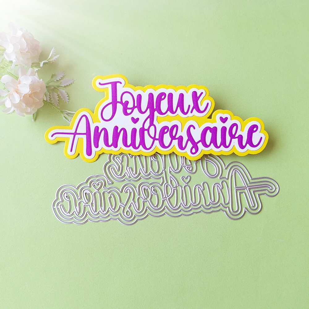 

New Spanish 18cm Happy Birthday cutting dies scrapbook decoration embossed photo album decoration card making DIY crafts