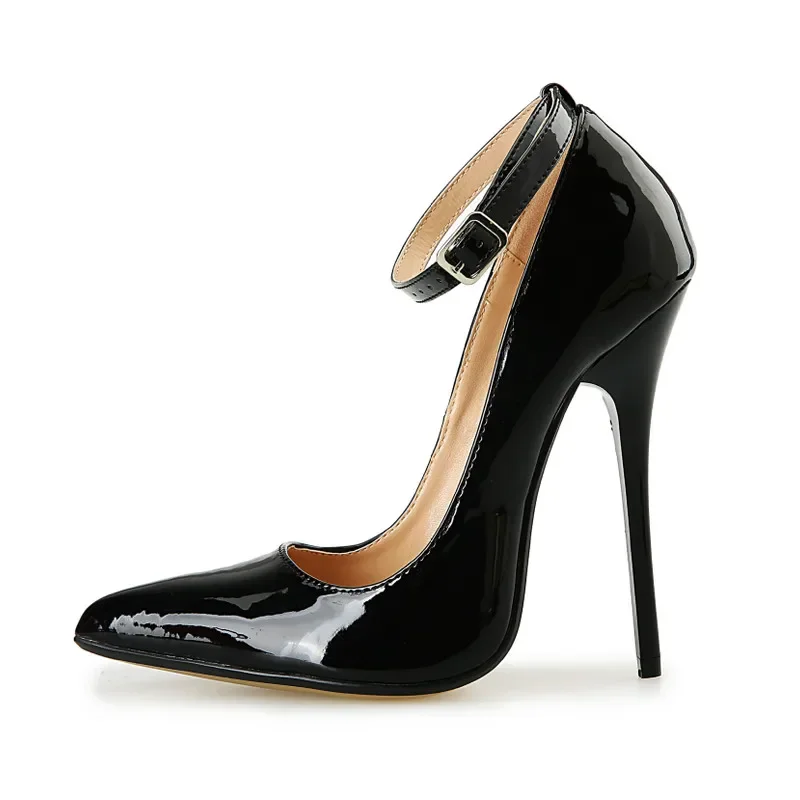 2024 New Spring Autumn Casual Women Pumps Platform Sexy 13CM Thin Heels Pointed Toe patent leather High Heeled Shoes