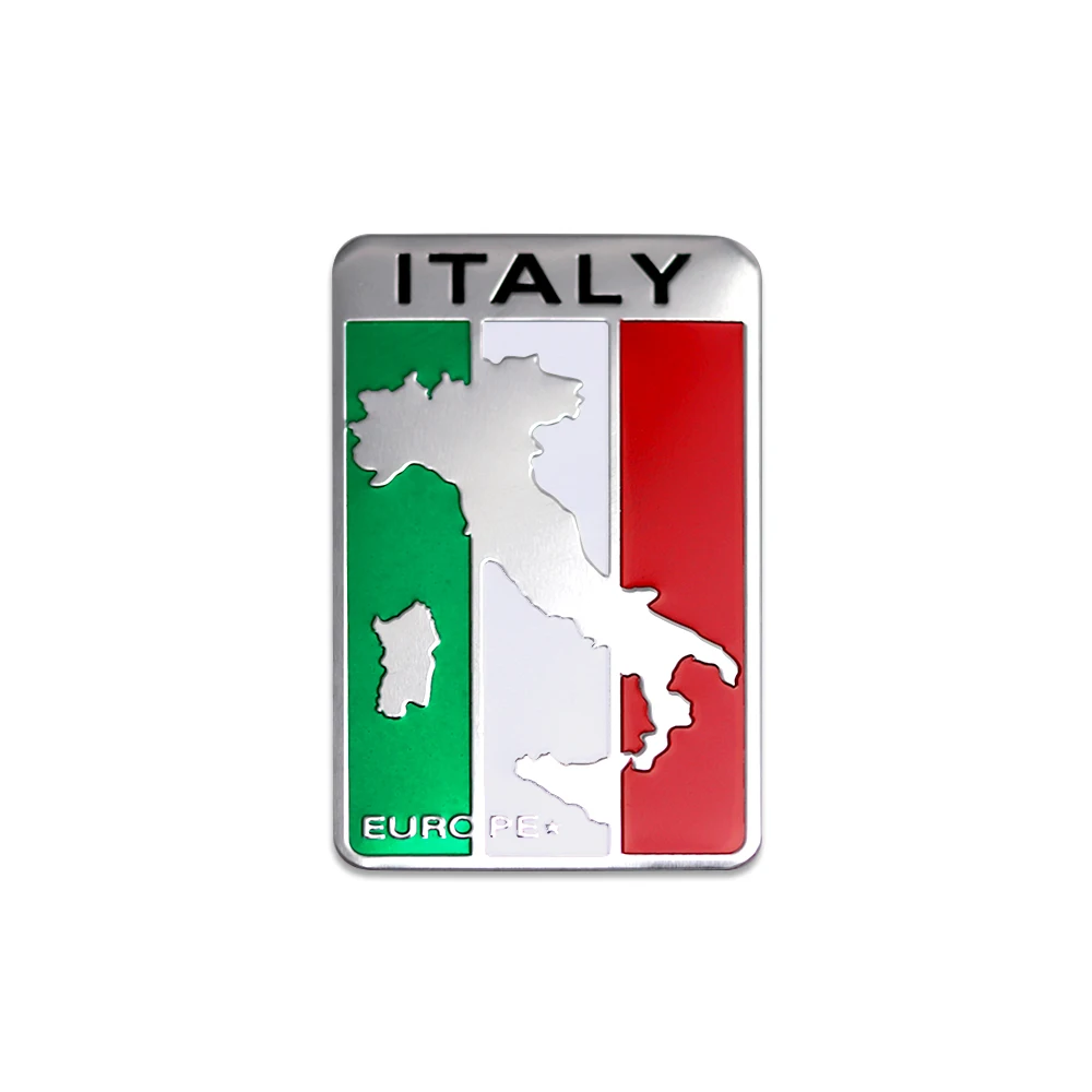 Aluminum Clover Body Decor Sticker - Italian Style Emblem