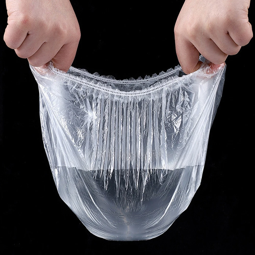 Disposable Food Cover Plastic Wrap Elastic Food Lids For Fruit Bowls Storage