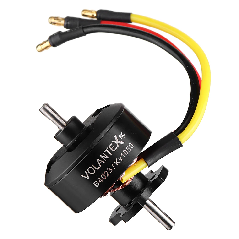 Détail des câbles et connecteurs du moteur sans balais Volantex 4023 1050KV pour avion RC Phoenix V2