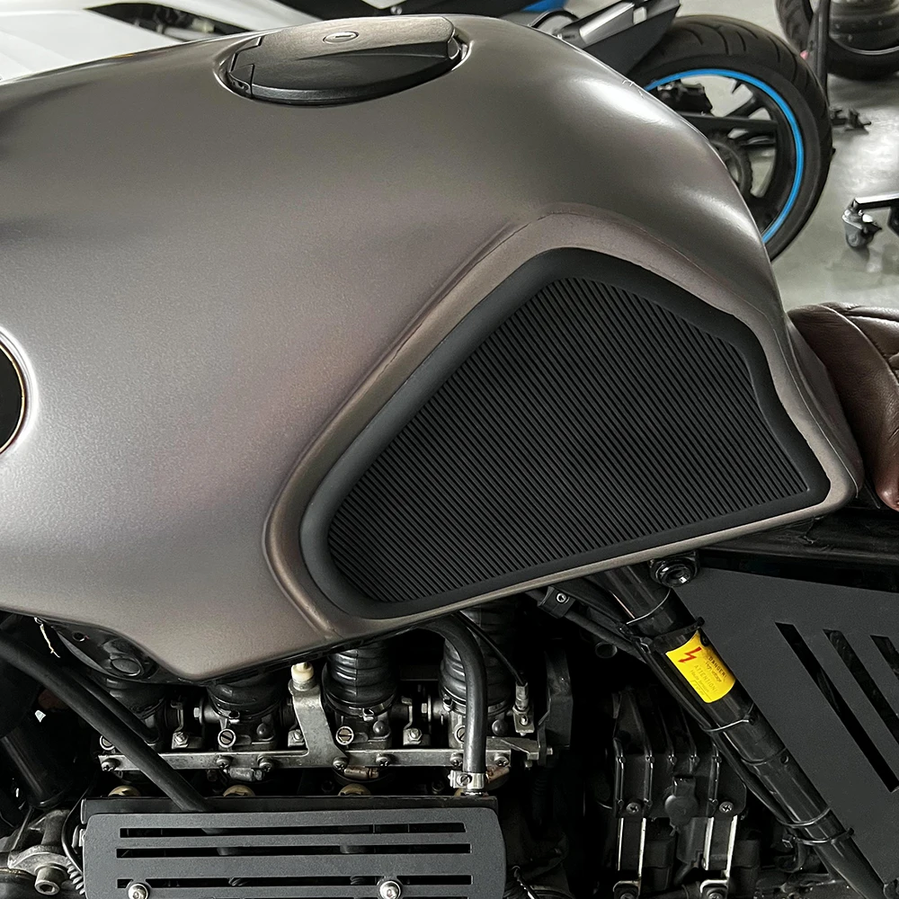 Bmw k75 k100Cafe racer scrambler tank protectors aged leather medium