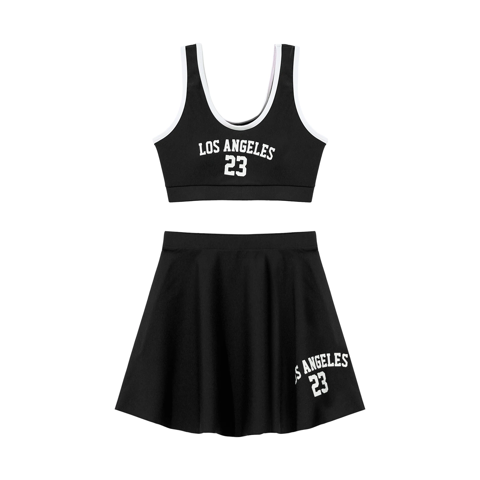 Kids Girls Swimsuit Swimwear Beachwear Sets Summer Bikini Tankini Swim Tops Bottoms Set with Cover Up Skirt Bathing Swimwear