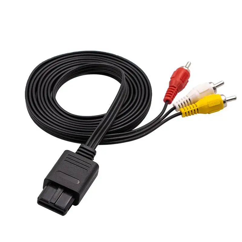 AV Cable 1.8M Video Cable for Nintendo 64 Audio TV Video Cord To RCA for Super Nintend GameCube N64 SNES
