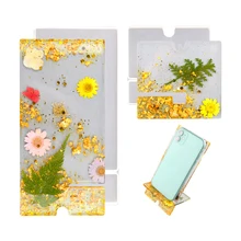 

1 Set Mold Phone Holder Epoxy Resin Mold Cellphone Bracket Mobile Stand Silicone Mould DIY Craft Jewelry Making Casting Tools