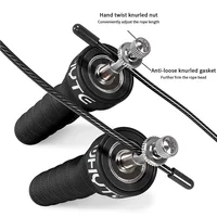 2.5/3.4mm Crossfit Jump Rope Speed&Weighted Jumping Rope Removable Weighted Anti-loosening Design PVC Wire Jump Rope 2