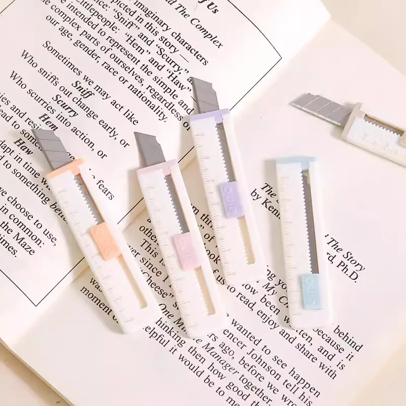 

Cute Scale Paper Cutter Kawaii Utility Knife Mini Letter Envelope Opener Portable Pocket Knife Box Cutter School Office Supplies