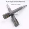 10-50mm TCT Machine Taper Shank Reamer H7 Extended Blade Rotary Tool Inlaid Carbide YG8 Hole Expansion High Precision 1