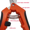 6.5 Inch Gardening Scissors Hand Pruner Pruning Shears Trimming Scissors with Straight Elbow Stainless Steel Blades for Plant 4