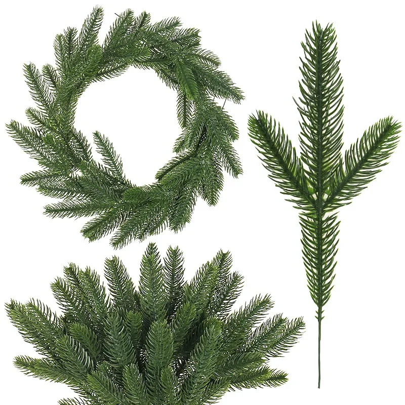 10/3PCS Christmas Decoration Artificial Pine Branches Holly Berries Red Berry Branches for Christmas Tree Wreath Gifts Decor