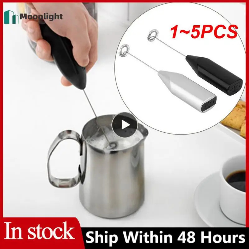 

1-5 шт. ручной Электрический мини-венчик для кофе капучино смеситель пены