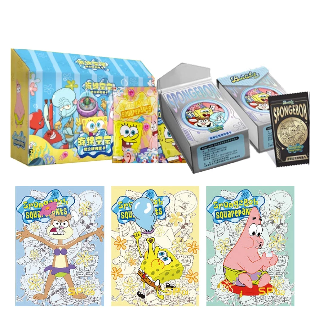 

The New SpongeBob SquarePants Card Bob Patrick Star Squidward Cute Funny Bikini Beach Collection Cards