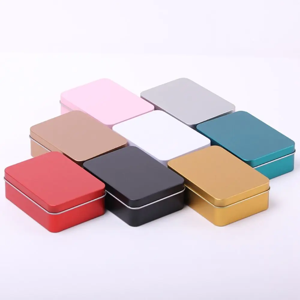 Nachfüllbare Flaschen Mini Metall box kleine Aluminium Zinn Glas Aufbewahrung koffer für Nagel Kosmetik behälter Tee dosen Kerzen gläser Veranstalter