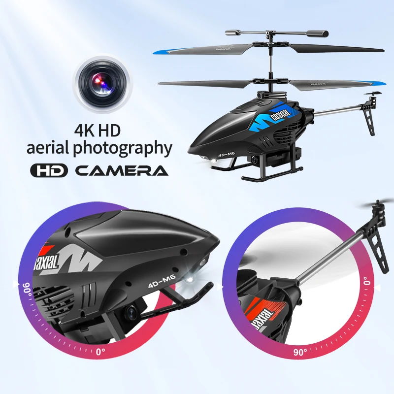 รูปสินค้า รีโมทคอนโทรลเฮลิคอปเตอร์ 4K กล้องถ่ายภาพระดับมืออาชีพ