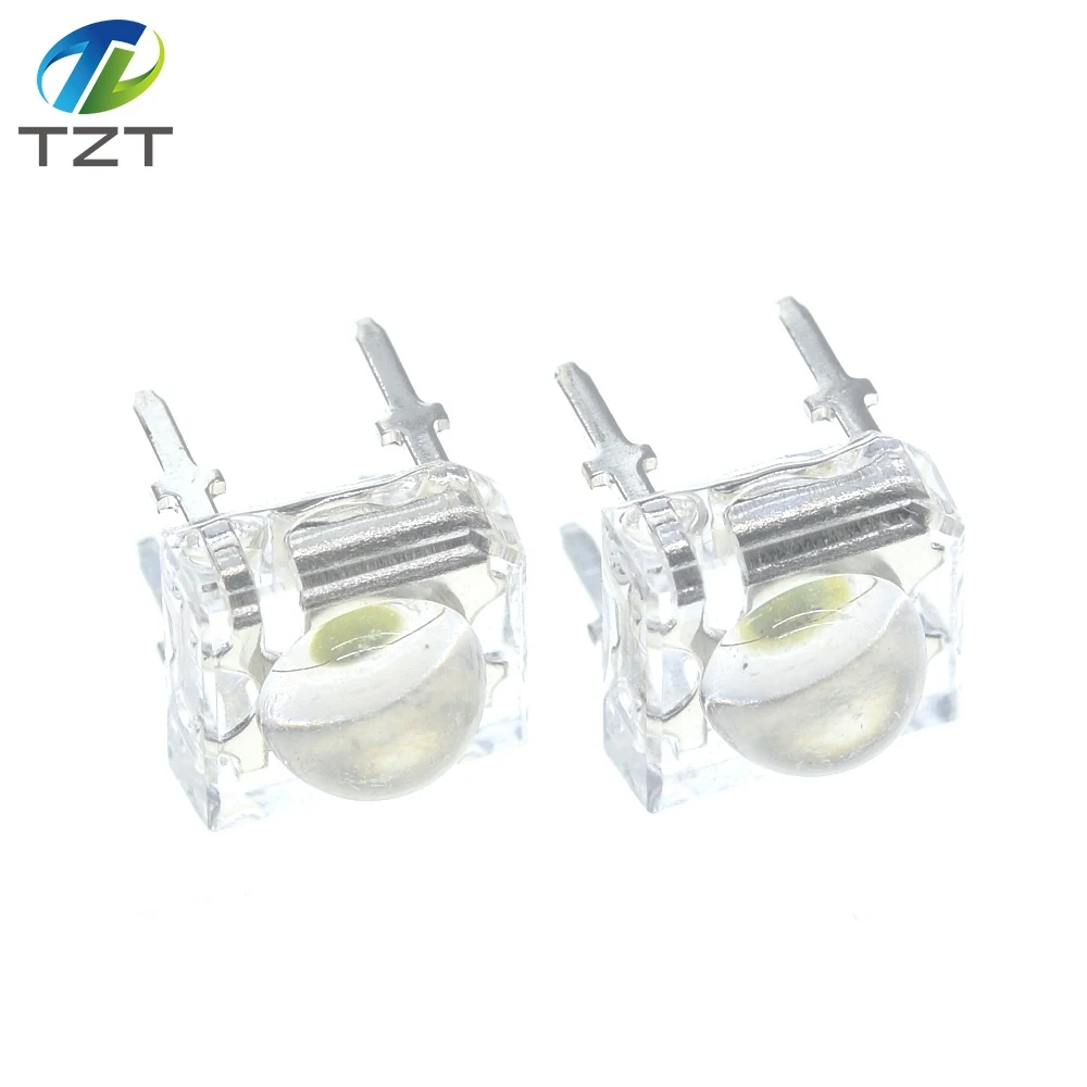 10Pcs 5mm LED Diode White Red Green Amber Clear 4-pins Piranha