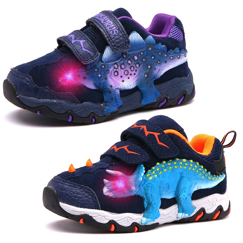 Zapatillas deportivas luminosas para zapatos deportivos con 3D de dinosaurios, tenis, deportivas para correr, Zapatillas deportivas| - AliExpress