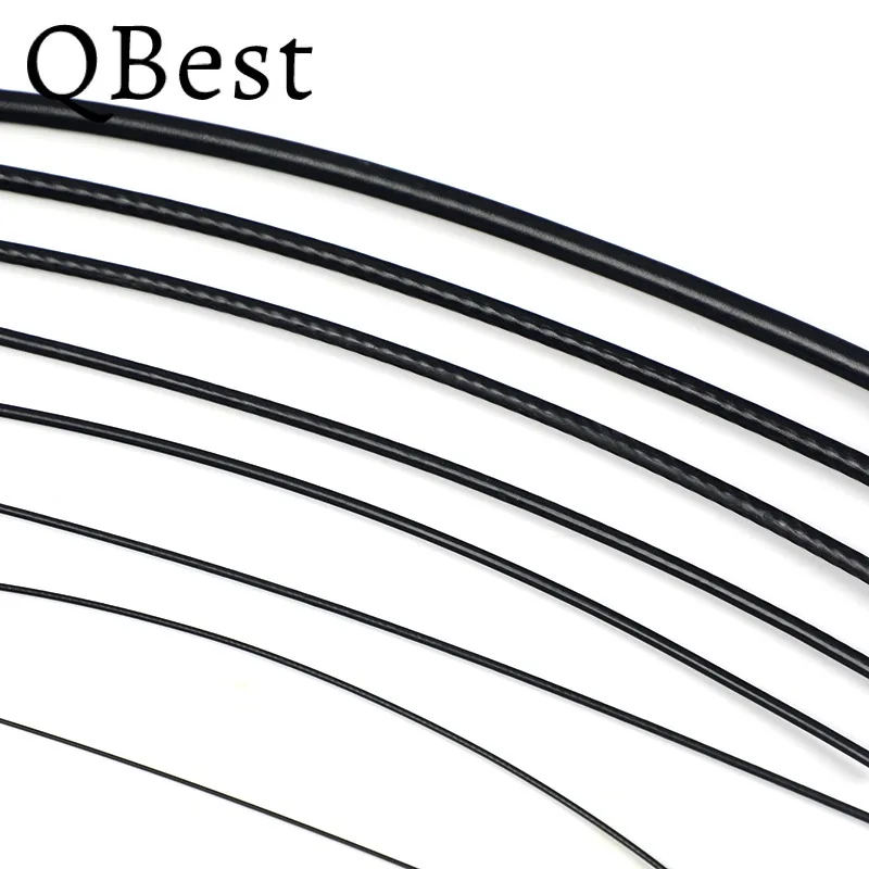 5M/10M Black Coated 304 Stainless Steel Wire Rope PVC Coated Flexible Soft Cable Clothesline Diameter 0.8/1/1.5/2/2/3/4mm