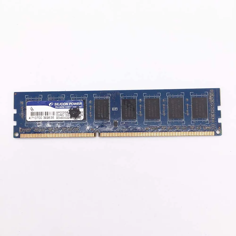 

Память SDRAM DDR3 2 Гб 13333 МГц 2GX16 G130073430B 2Rx8 ОЗУ для настольного компьютера подходит для Silicon Power 12800R-2G