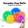 Fetch Spike Balls TPR Training Sounding Toys for Pet Small Dogs Puppy Rubber Bright Colors Chew Teething Tooth Cleaning Toys 2