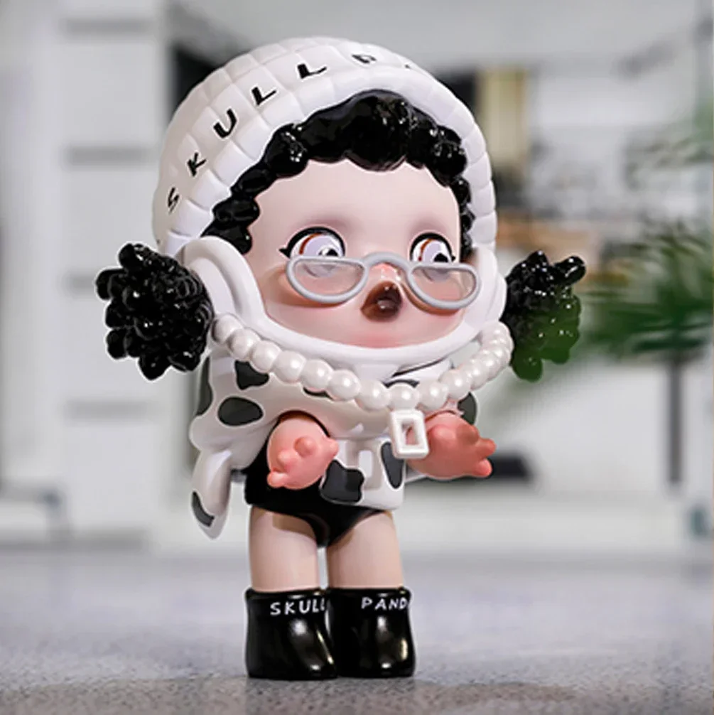 thumbnail image 1 of POPMART Skullpanda Hype Panda Series Blind Box Toys Confirm Style Kawaii Anime Figures Cartoon Model for Friends Gift Collection, 1 of 5