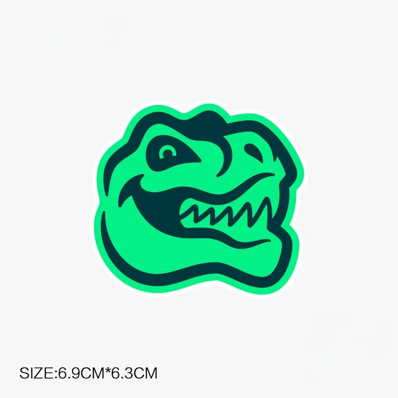 Dinosaur Cute Racing Motorcycle Stickers for Body Helmet Fuel Tank Animal JDM Decals Waterproof DIY Decals Pegatinas Casco Moto early education toy dinosaur fruit animal vehicle jigsaw intelligence game puzzle 3d puzzle board kids wooden puzzle toy