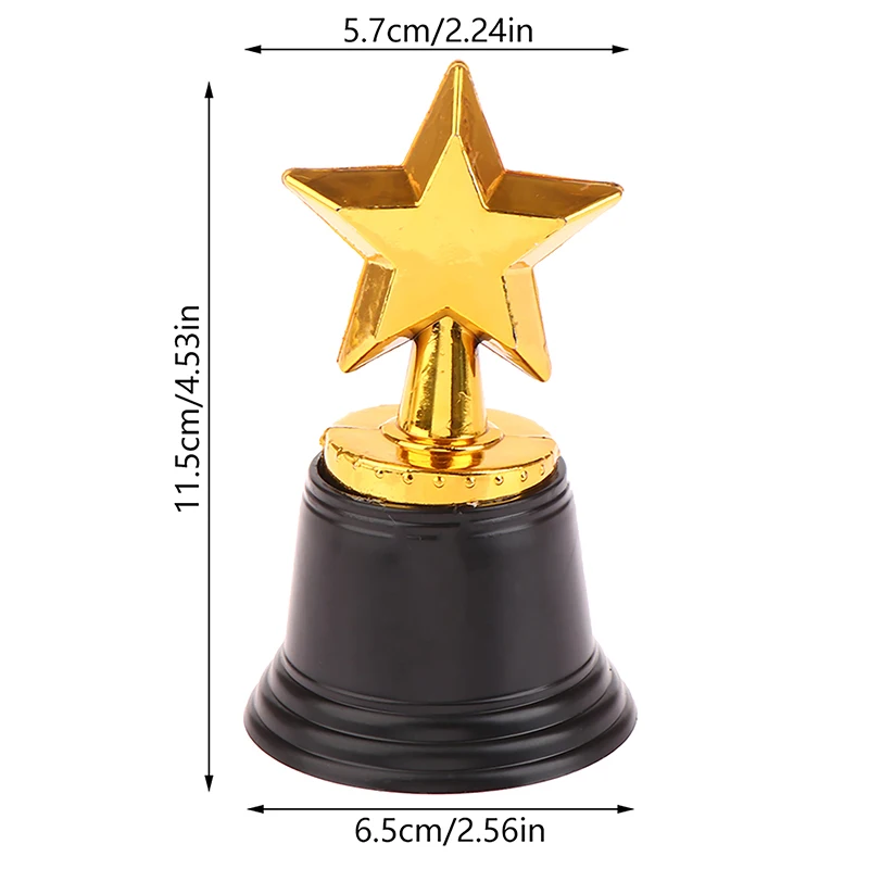Plastic Trophy Toys 1 Pc Mini Star Thumbs Plastic Award Trophy Children Winner Trophies For Kids Competition Reward Prize Parties Favors