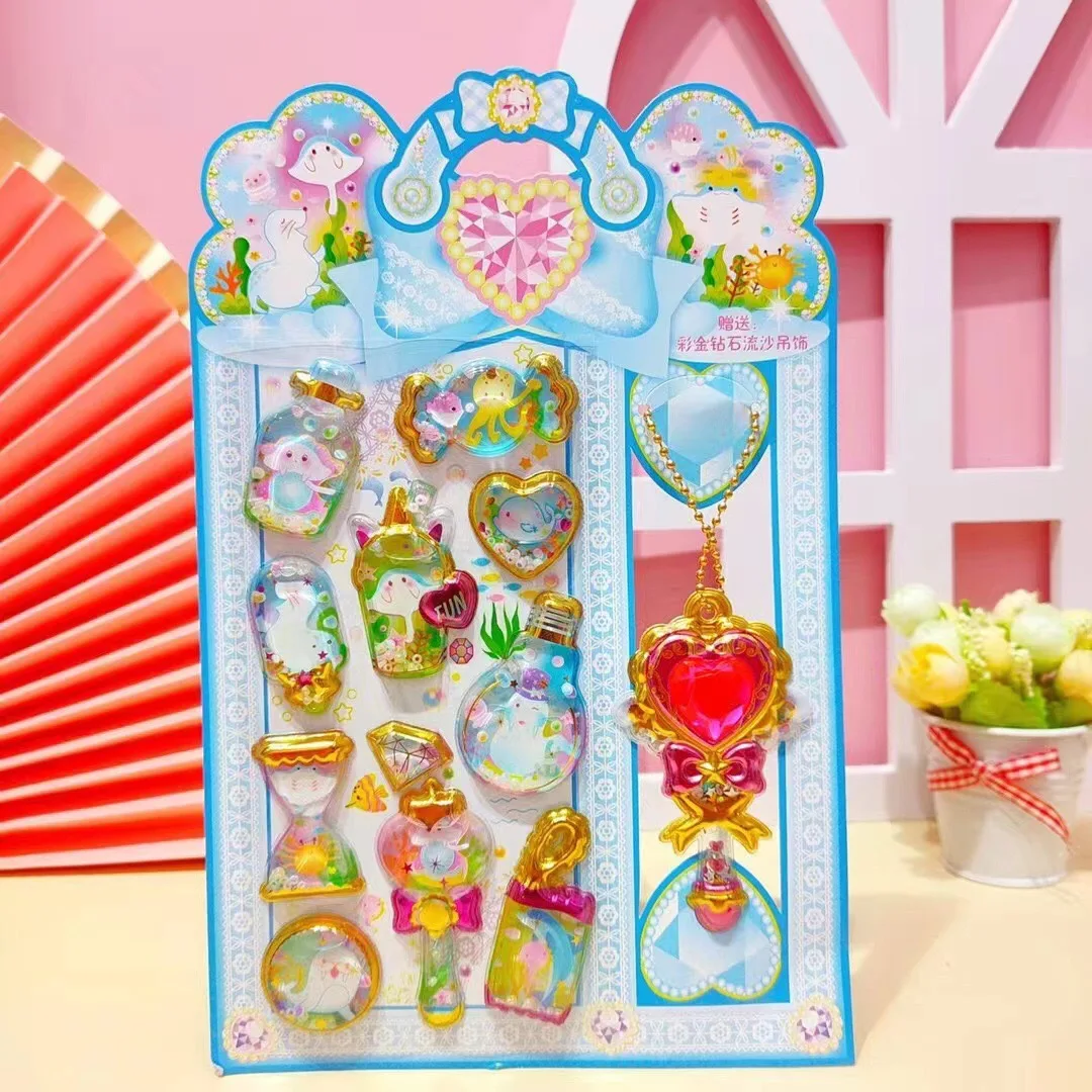 

5 sheets/lot Kawaii Jelly Diamond Stickers Adhesive Sticker Cute Color pegatinas For DIY Diary Decorative Scrapbooking Supplies