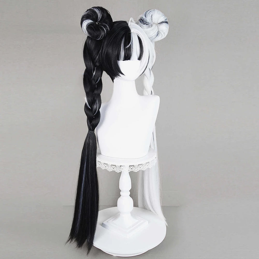 Zenless Zone Zero: Dialyn | Black-White Gradient Synthetic Wig 18 Zenless Zone Zero-Inspired Black-White Gradient Synthetic Wig for Carnival and Halloween