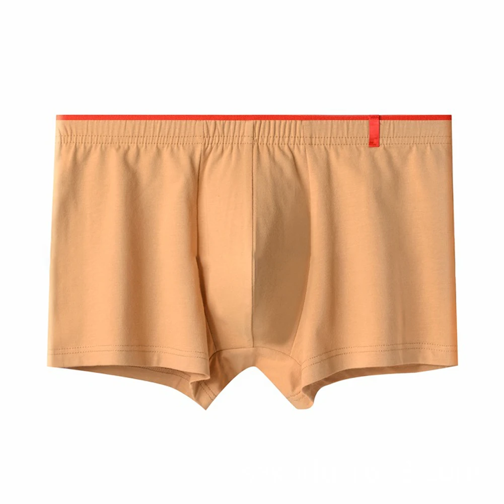 

Men Trunks Boxer Briefs Solid Teenagers Underwear Shorts Sexy Stretch Comfort Soft U Convex Pouch Cotton Lingerie Boxer Homme