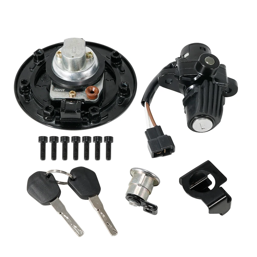 KTM 125 200 250 390 듀크 ABS용 오토바이 연료 탱크 캡 커버 잠금 세트 OEM:90211066144 94311066044