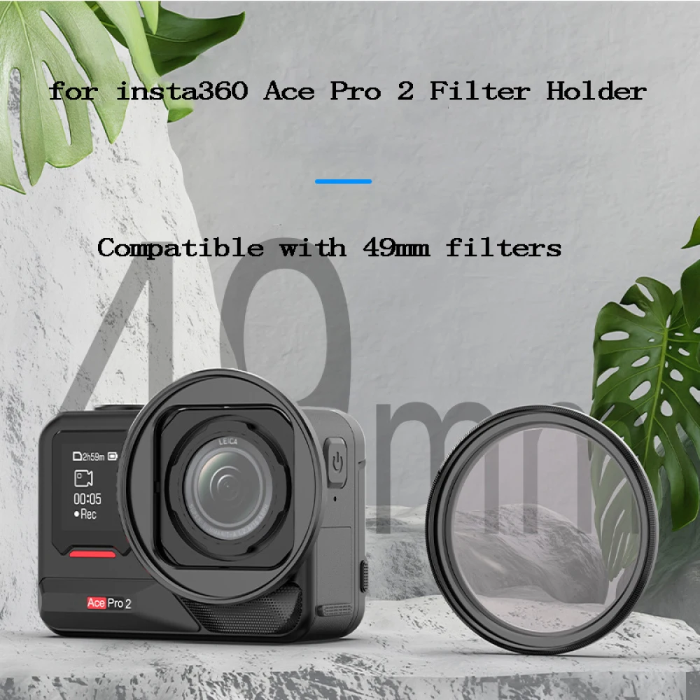 Ace Pro 2 Filterhouder - Metalen Beugel Met Bescherming Voor 49mm Filters | Accessoire Voor Insta360 Ace Pro 2